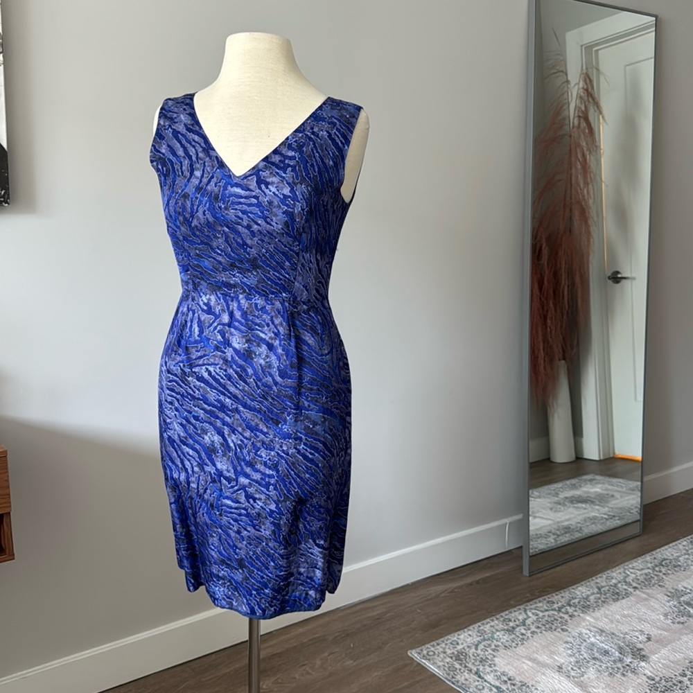 Blue & Grey Banana Republic Shift Dress